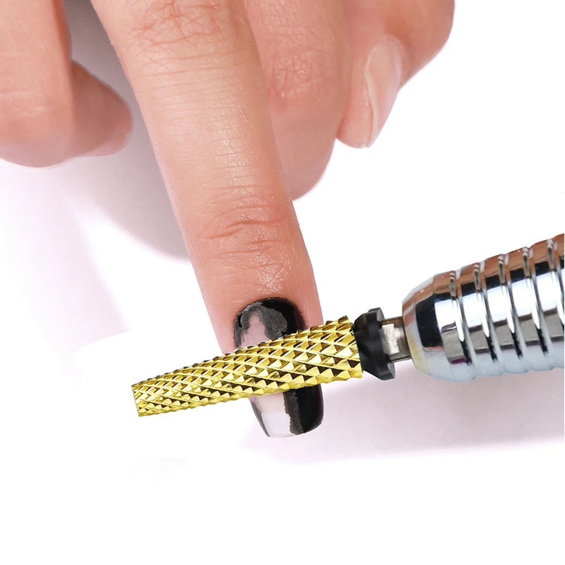 Brocas para uñas, cabezal de pulido de uñas, cabezal de pulido Ultra largo de 23mm, cabezal de pulido especial para taladro eléctrico de uñas