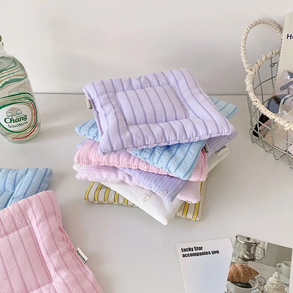 Cute Multi-color Square Coaster Cotton Handmade Heat Insulation Pad Embroidery Home Decoration Table Mat Placemats