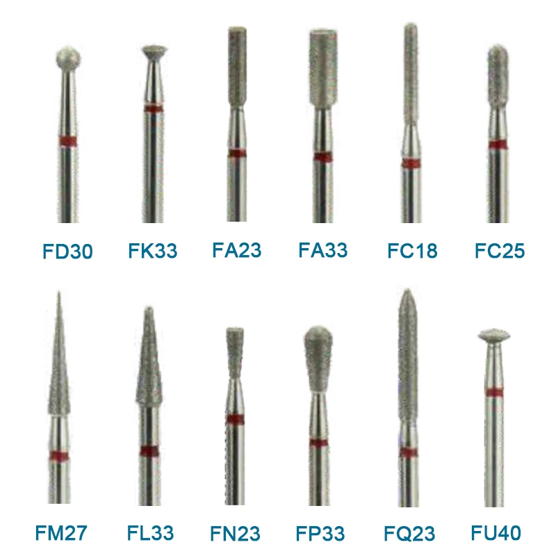 Wiertła diamentowe KM laboratorium dentystyczne szlifowania narzędzie stomatologiczne 10 sztuk/zestaw