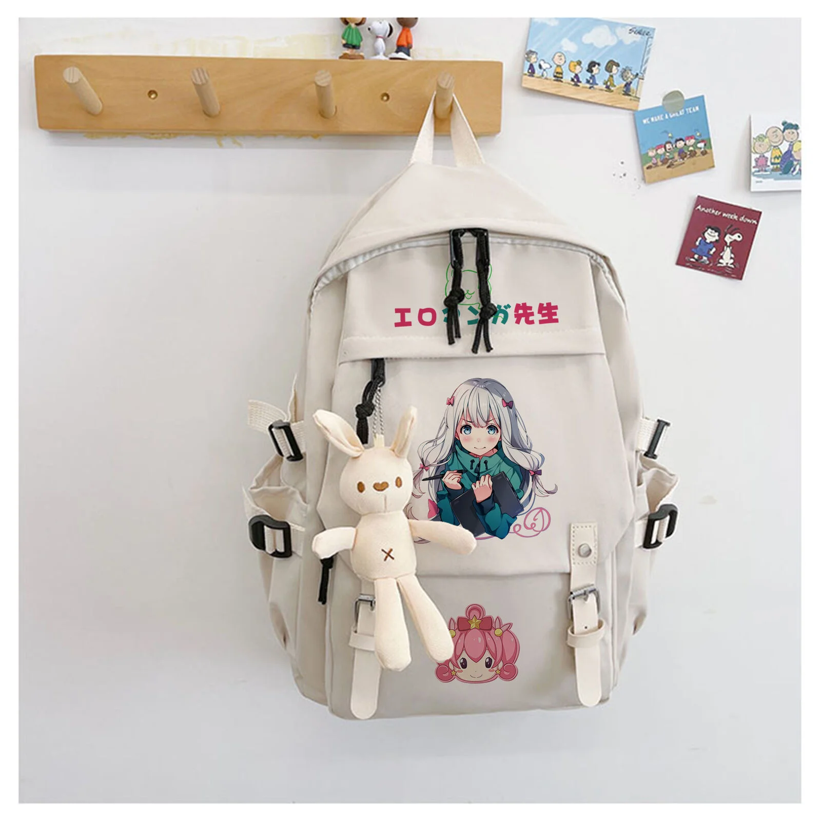 Mochila Anime Eromanga Sensei, Sacos De Viagem De Ombro, Sacos De Livros Escolares, Mochila Diária Para Meninas, Meninos, Adolescentes, Estudantes