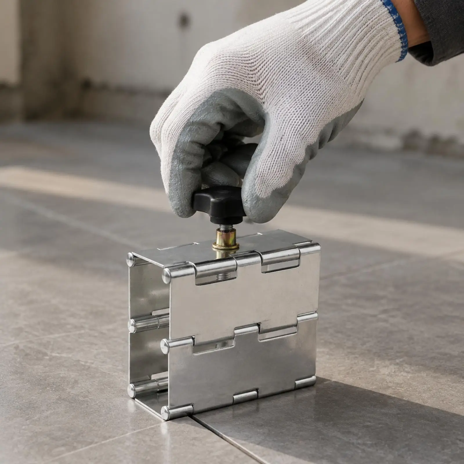 Hand Twist Tile Leveling Wedge for Accurate Flush Positioning Galvanized Support for Uneven Slab Alignment