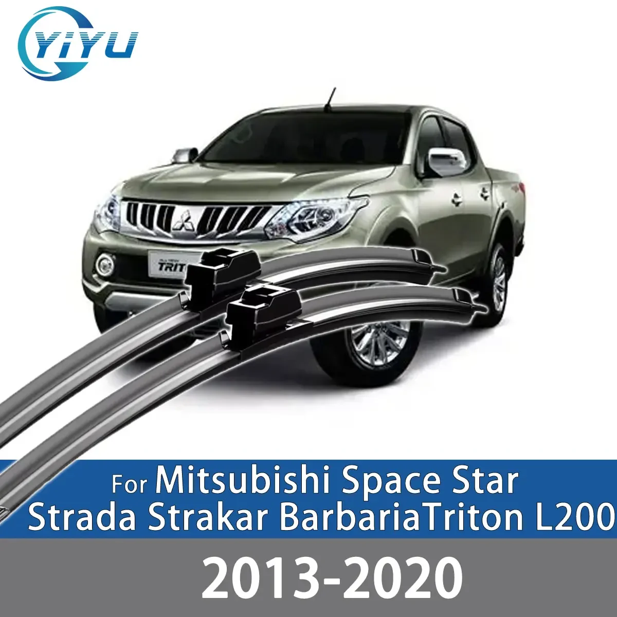 

2PCS Car Front Wiper Blades For Mitsubishi Space Star Strada Strakar BarbariaTriton L200 13-20 Windshield Windscreen Accessories