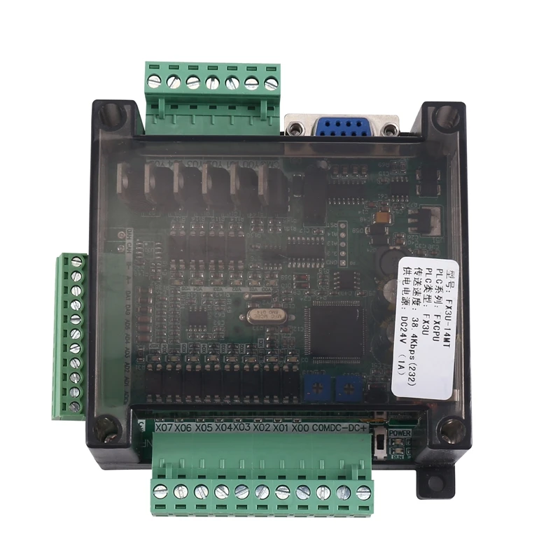 1 Piece FX3U-14MT Compatible With FX1N 2N PLC Industrial Fx3u Data Register 8 In 6 Out Anolog 485 (B)