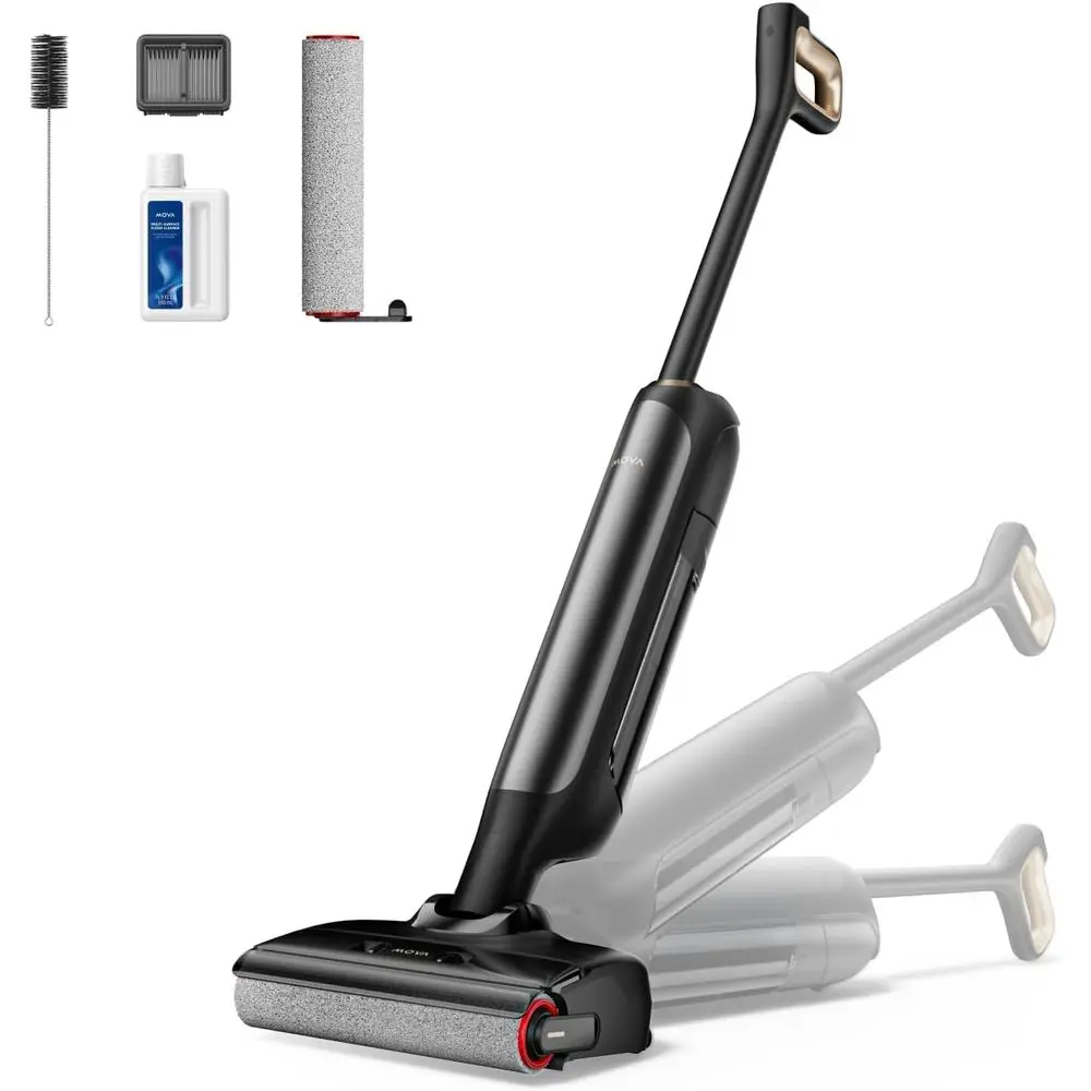 

180° Smart Vacuum Mop with Self-Cleaning, Dual-Edge, 18000Pa Suction for All Floors and Pet Hair Removal