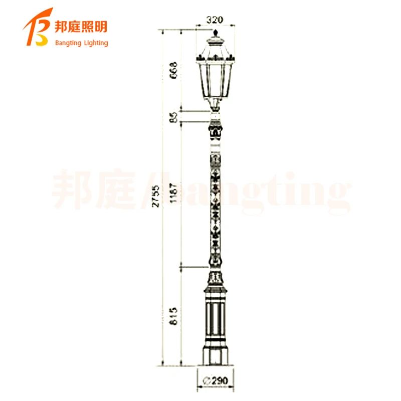 Made in china die-casting outdoor light fixture 5 year warranty ip65 led garden lamp