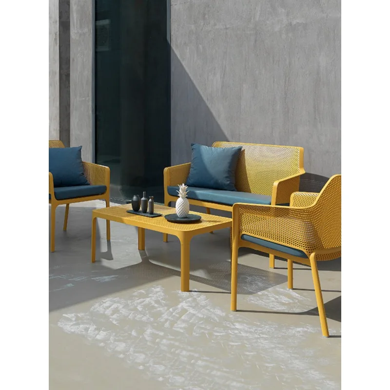 Outdoor courtyard sofa Balcony Terrace Outdoor outdoor tables and chairs, courtyard garden coffee table
