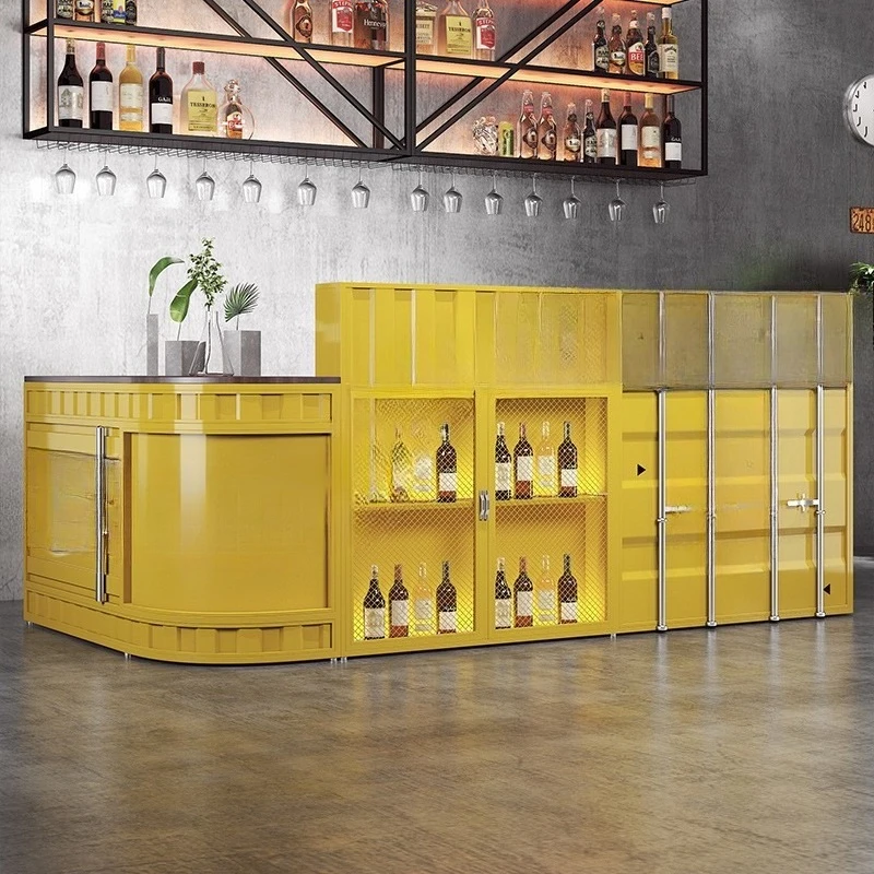 

Стойка ресепшн в индустриальном стиле, барная стойка для ресторана, кафе, киберспортивного клуба