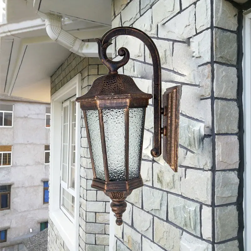 

Наружный настенный светильник, балкон в прихожей, винтажные ворота виллы, водонепроницаемый лестничный коридор, наружная стена, настенный светильник во дворе