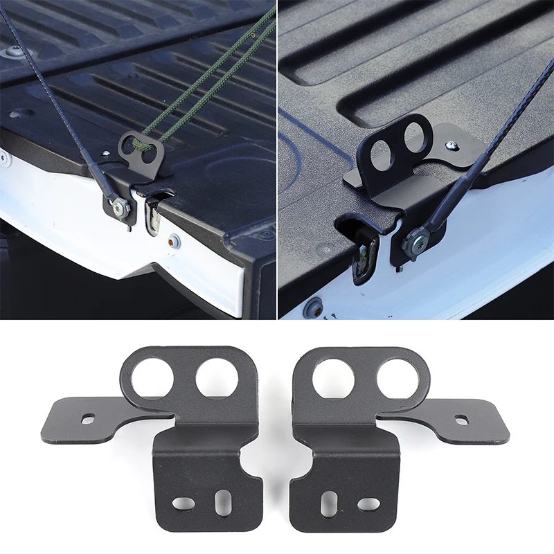 point-d'ancrage-d'extension-de-coffre-de-voiture-en-acier-au-carbone-noir-pieces-de-modification-automobile-pour-toyota-tundra-2022-–-2025
