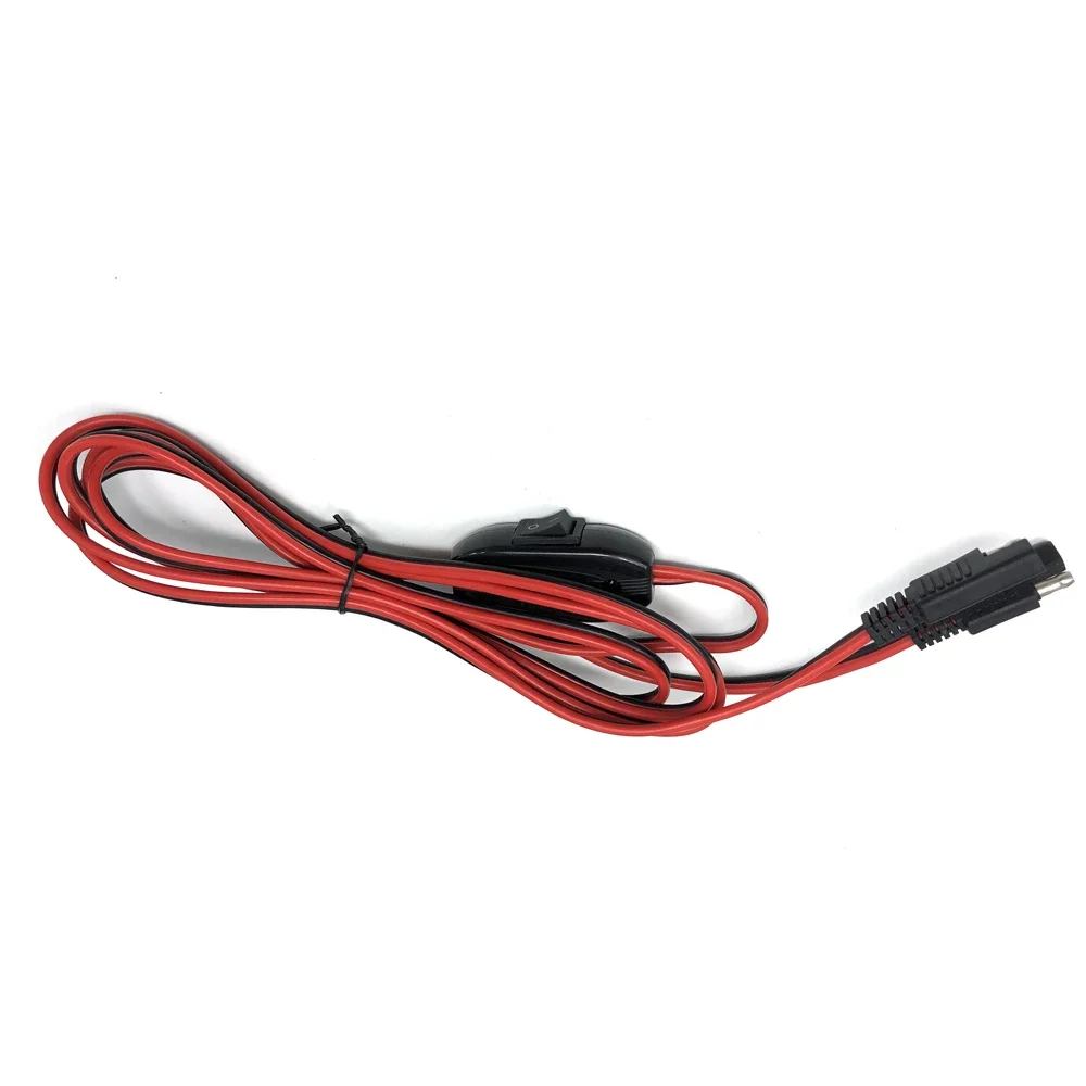 SAE TO SAE Quick Disconnect Extension Cable 180cm Connection Cord Plug 180cm 14AWG Gauge for Camp Trailer Solar Panels Battrey