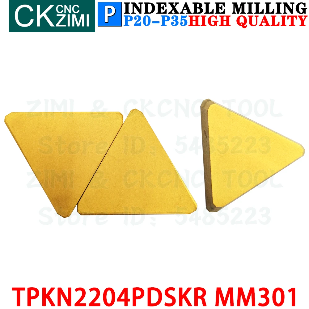 TPKN2204PDSKR MM301 TPKN 2204 PDSKR MM301 carbide inserts milling inserts tools CNC Indexable Cutting Turning cutter lathe Tool