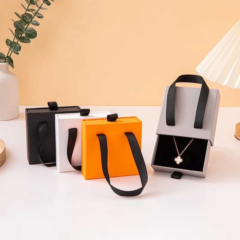 Jewelry Box With Tote Bag for Earring Ring Storage