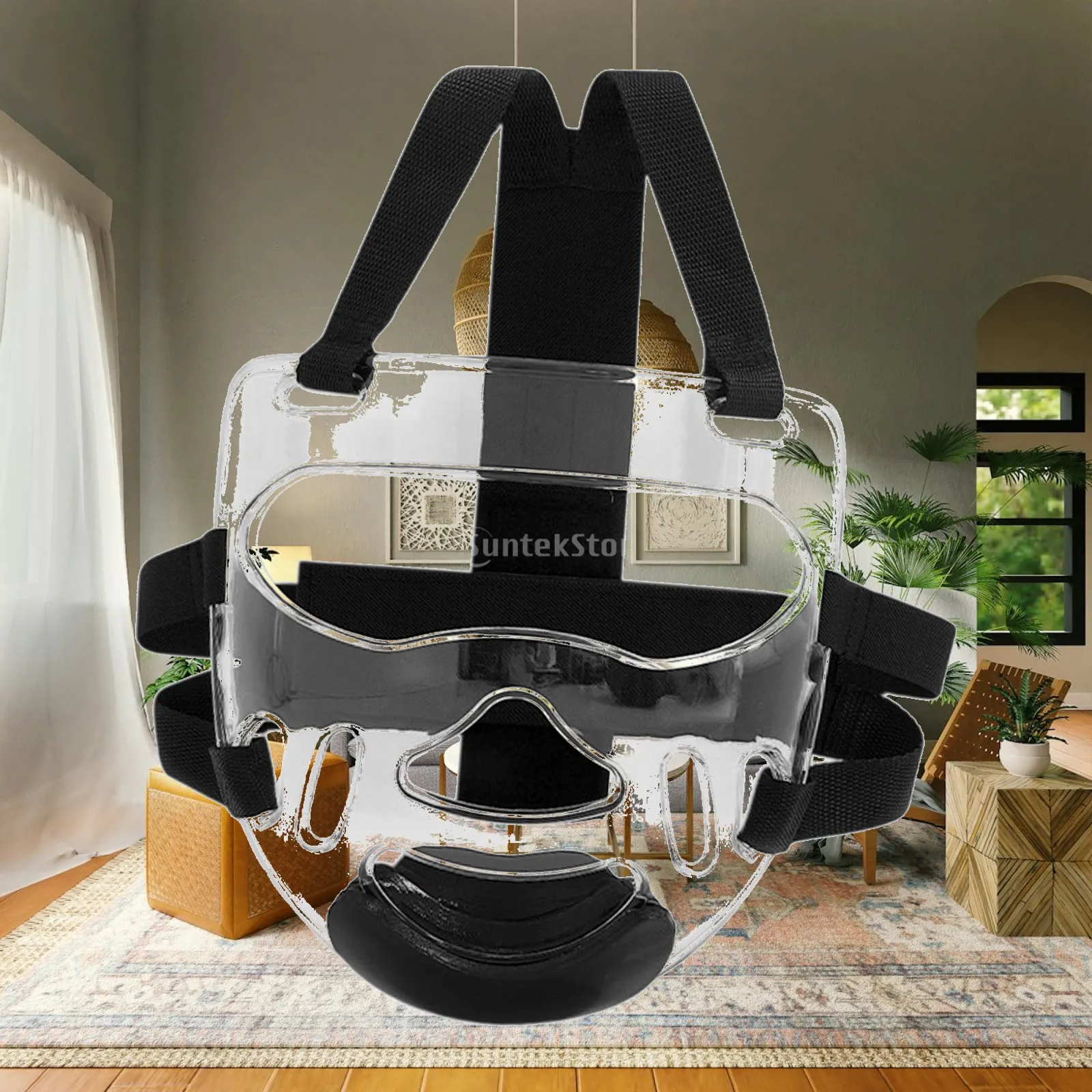 

Taekwondo Mask Face Shield Clear Ventilated Protector for Child Taekwondo Protection Kit Karate Training