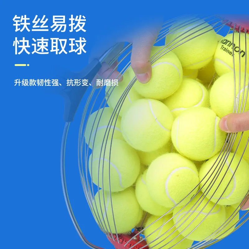 Upgraded Tennis Ball Collector Portable Retractable Rolling Ball Picker Basket Tennis Training Ball Retrieval Tool