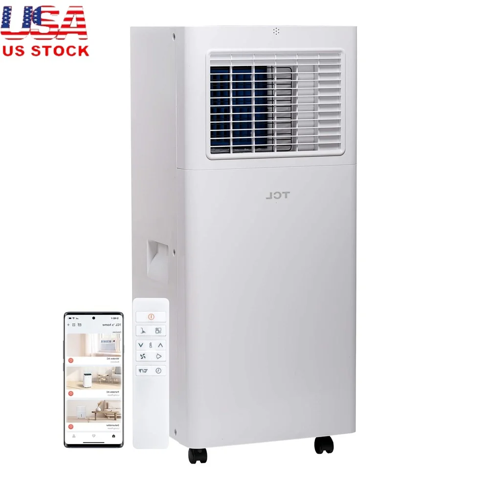 

Умный портативный кондиционер, 5000 БТЕ, осушитель вентилятора с установочным комплектом, голосовое управление, удаленное приложение, энергоэффективный, 150 кв.