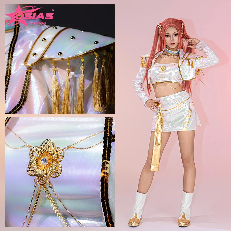 Set Kostum Cosplay OSIAS Mira Wig Mira Sepatu Mira Gelombang Mendesis