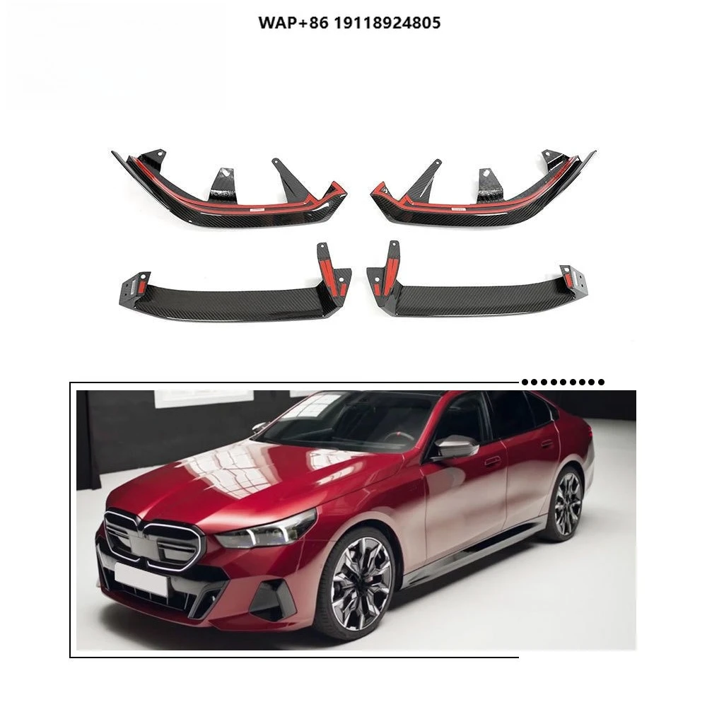 

Pre-preg Carbon Fiber I5 M60 Front Bumper Lip Chin for B-MW 5 Series I5 G60 M Sport X Drive Electric 2024+