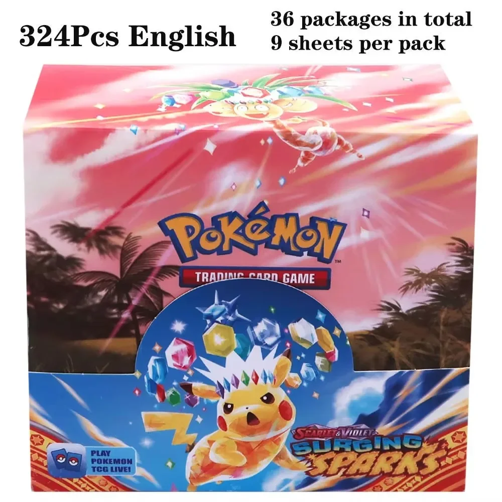 

Newest 324Pcs Pokemon Cards Sun & Moon XY Evolutions Pokemon Booster Box Collectible Tradiner Card Game toy for children