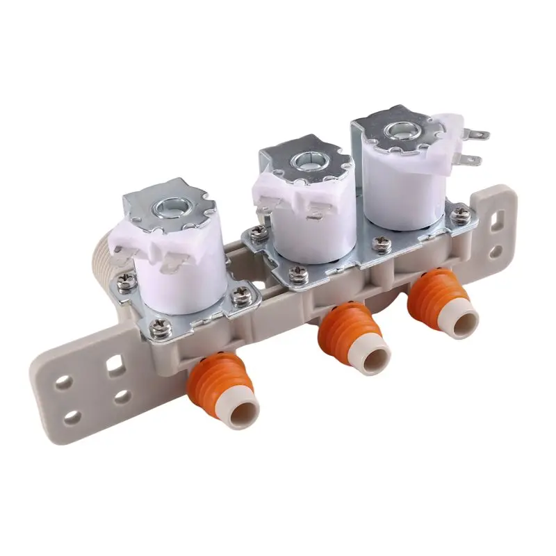 M02K-AJU72912230 Washer Inlet Valve Double Water Inlet Three-Way Valve 334903220309 For Washing Machine Replacement Part