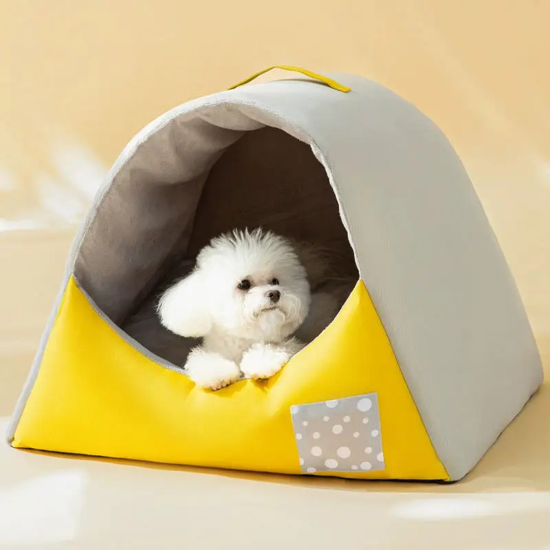 Dog Kennel for All Seasons, Removable and Washable Cat Kennel, Teddy Small Dog Winter Warm Enclosed Pet Winter Dog House