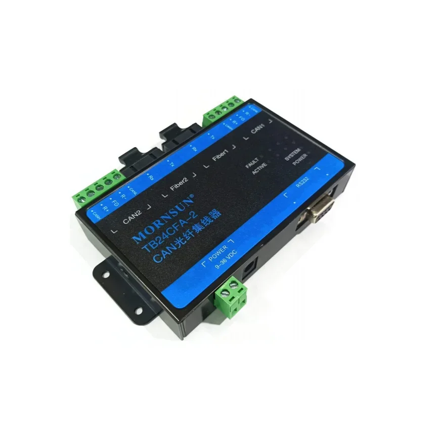 TB24CFA-2 CAN High Quality Industrial Bus 2 Channel Fiber Hub CAN Interface/Fiber Interface