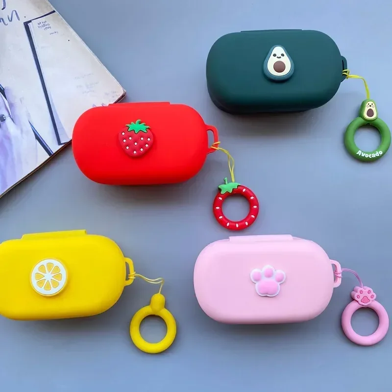 Cute Fruit Flower Silicone Cover for Bose QuietComfort Earbuds Case Noise Canceling Earbuds Shockproof Case Bluetooth Earphone