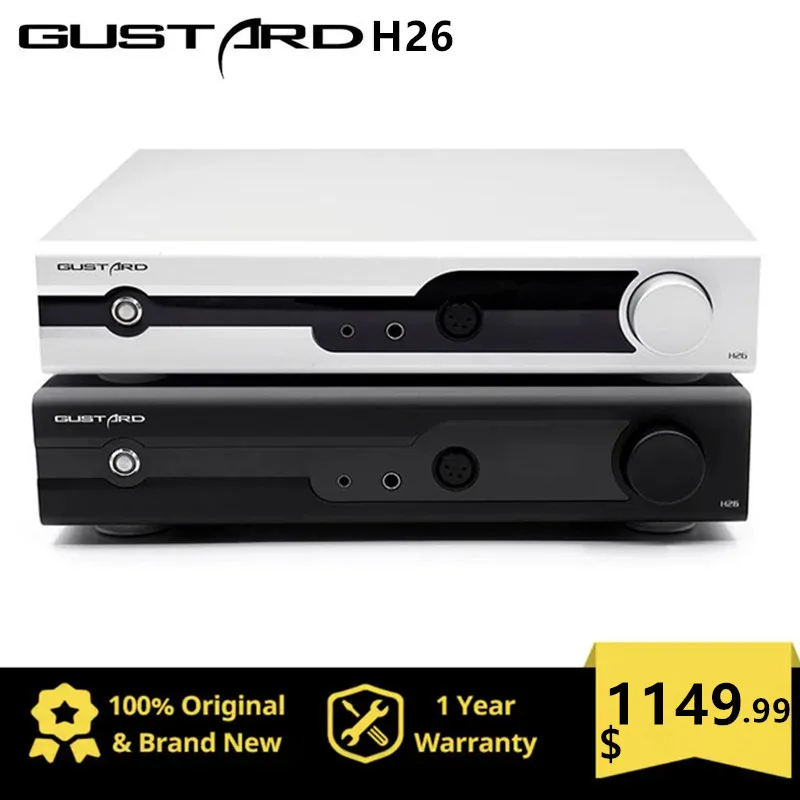 

Gustard H26 Fully Balanced Discrete Class A Amplifier Two Gains with Remote Control Headphone Amplifier