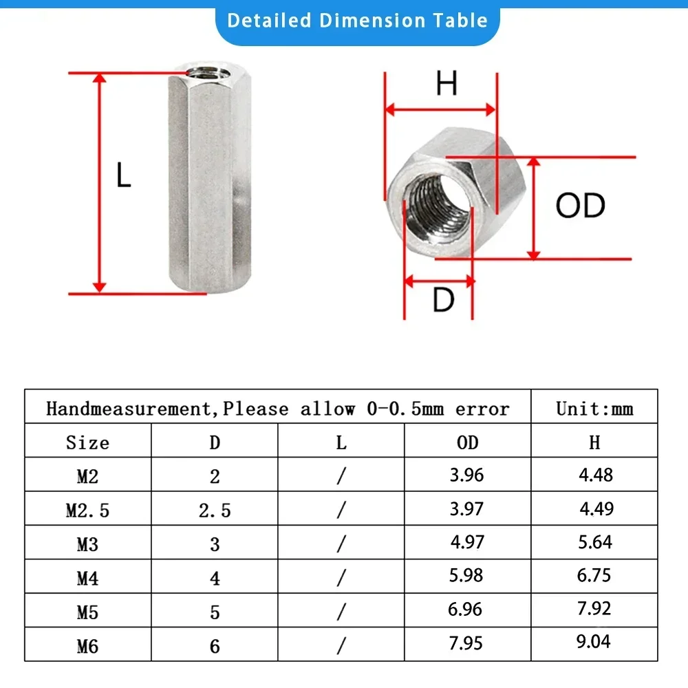 Hex Column Male Female Threaded Spacer PCB Board Standoffs / Screw / Nut Assortment Set Kit Support Pillar Screw Nut M2 M2.5 M3