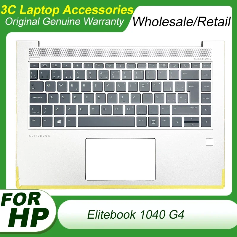 

Original New Spain Keyboard for HP Elitebook 1040 G4 Laptop Palmrest Cover Upper Case Backlight Keyboard Replacement L02267-001