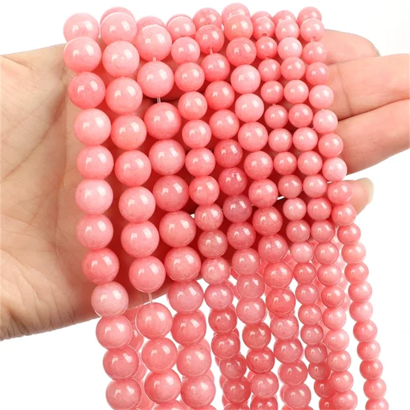 Natural Stone Beads Rhodonite beads For Jewelry Making DIY Bracelet 4 6 8 10mm