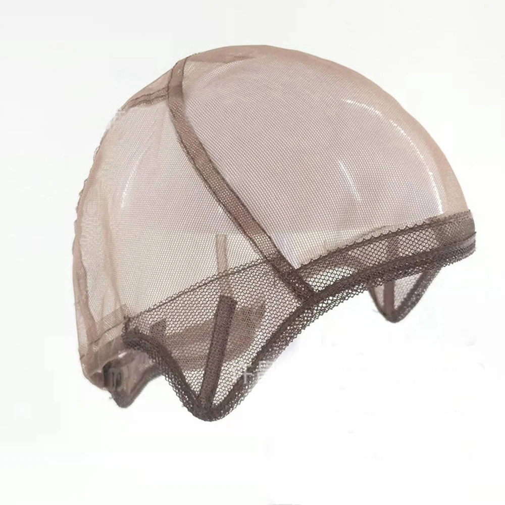 

High Quality Adjustable Beige Full Lace Wig Caps for Wig Making Medium Size