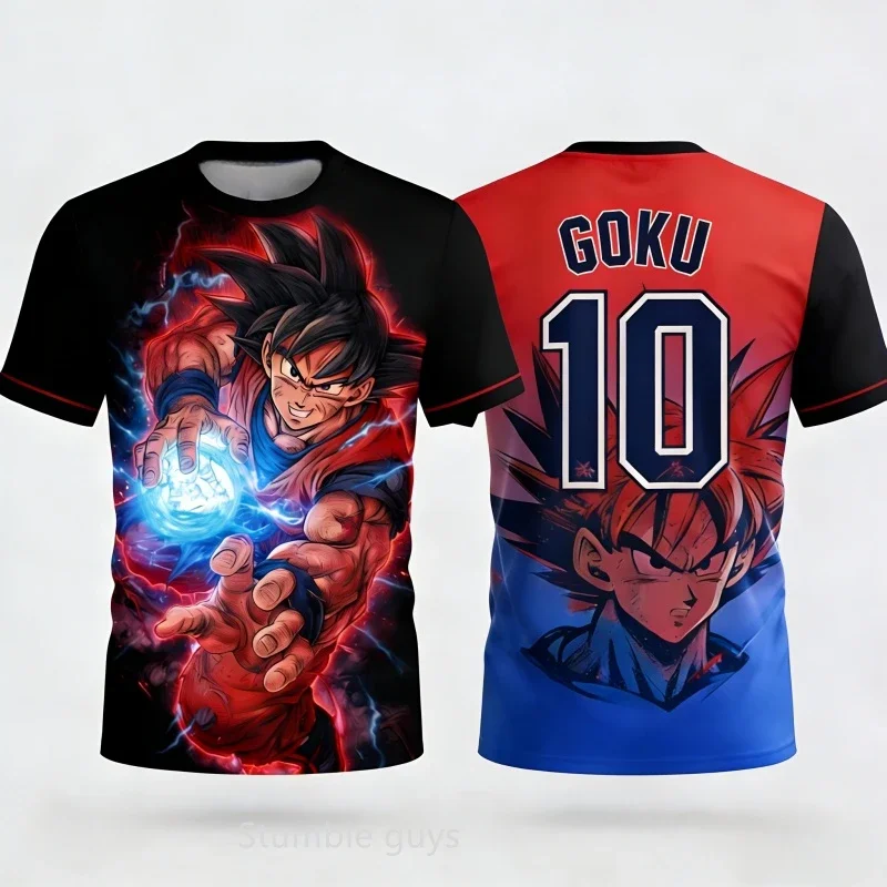 

Summer Dragon Ball T-shirt Boys Clothes Girls Kids Sportswear T-Shirt Vegeta Women Super Saiyan