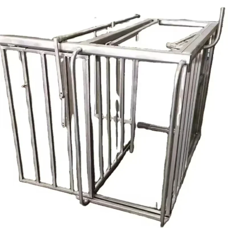 Galvanized China factory sheep weighting crate scale for sale