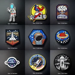 Pilot Astronaut Space Airship Cloth Iron On Badge Mend Decorate Patch Jeans Jackets Bag Shoes Clothes Decoration Applique