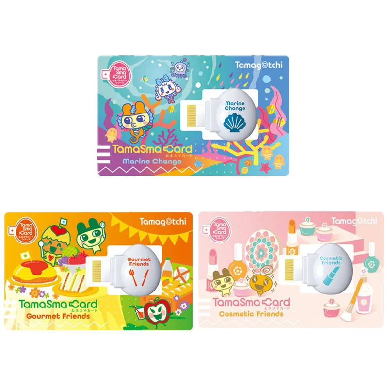BANDAI Original Limited Tamagotchi Smart TamaSma DIM Card Marine Change Cosméticos Gourmet Amigos para Eletrônicos Pet Machine Brinquedos