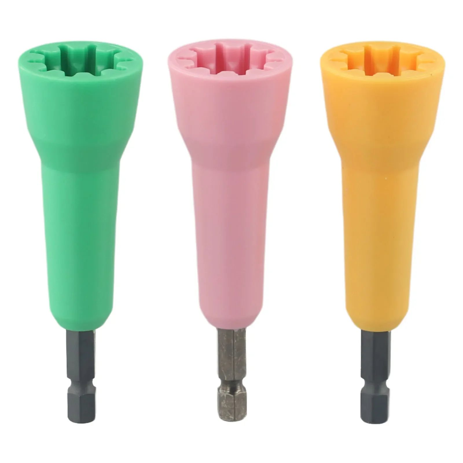 

Brand New Wire Twisting Tools Electrician High Compatibility Secure Connection 3 Pcs 8.9*2.8*2.8 Cm Yellow/Pink/Green