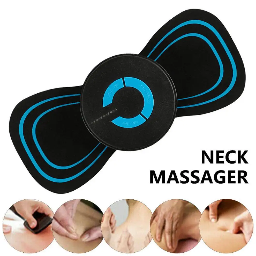 

EMS Neck Massager Neck Stretcher Electric Massager 6 Mode Cervical Massage Patch Pulse Muscle Stimulator Portable Relief Pain