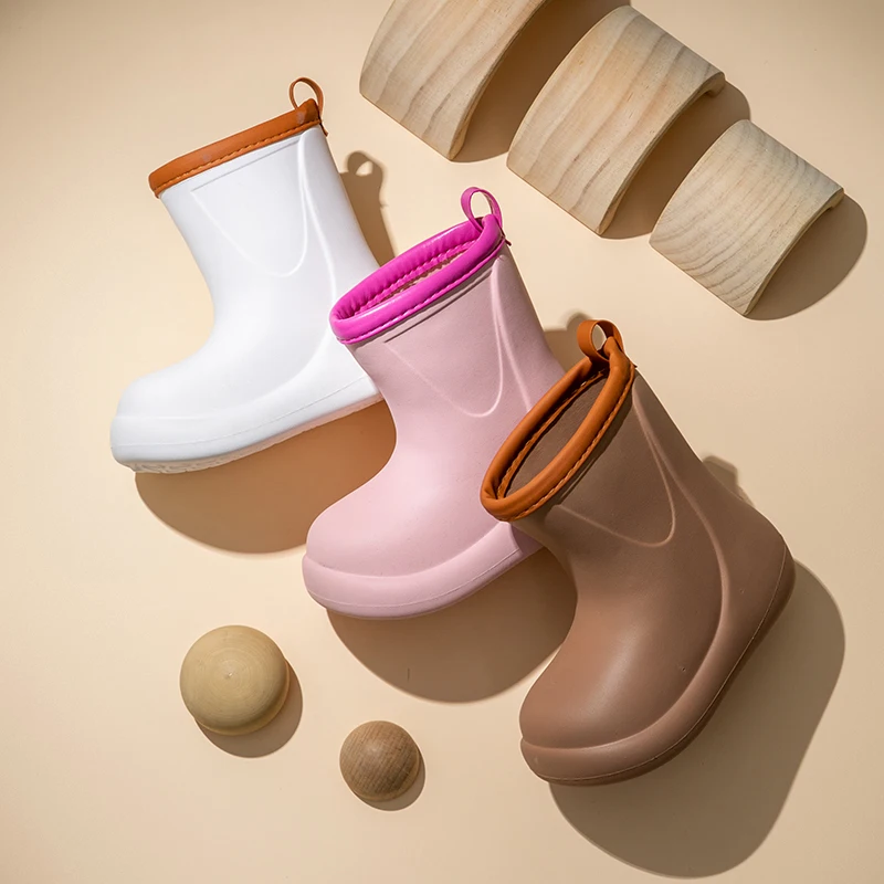 إيفا أحذية المطر للماء الاطفال الرضع احذية المطر عدم الانزلاق الطفل حذاء رياضة الكرتون صبي فتاة طفل مقاوم للماء الأطفال أحذية الصيف