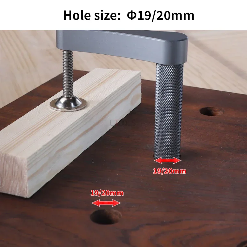 New 19/20mm Woodworking Table Pressing Plate Aluminum Quick Press Clamping Press Adjustable Press Plate Fastener Household Tools