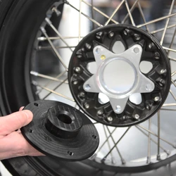 Balancing adapter for rear wheel zig black For BMW R1250 GS K1600 GTL R1200 GS LC Adv. (2014-) R1200 ST R nineTR 1250 RT