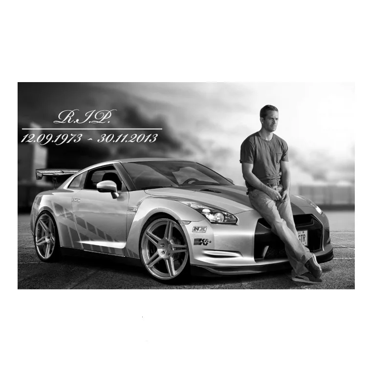 4Style Choose Paul Walker Movie, Art Picture Print Silk Poster,Home Wall Decor