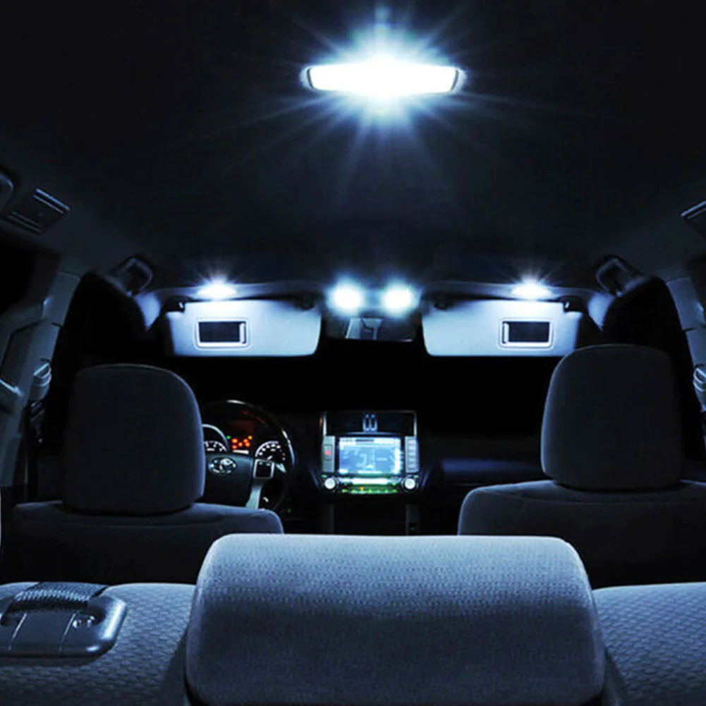 

21pcs/Set Car Interior White LED Bulb Light For BMW 5 Series M5 E60 E61 04-10 Life Expectancy Of Up To 50,000 Hours.