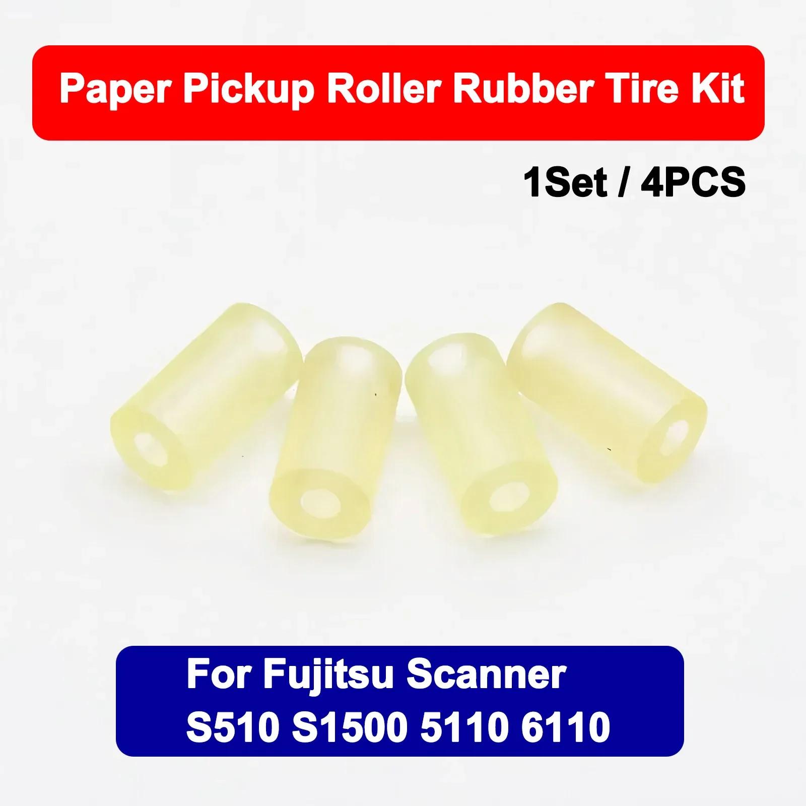 

High Quality Paper Pickup Roller Tire Kit Tires Rubber for Fujitsu Scanner S500 S510 S1500 5110 6110