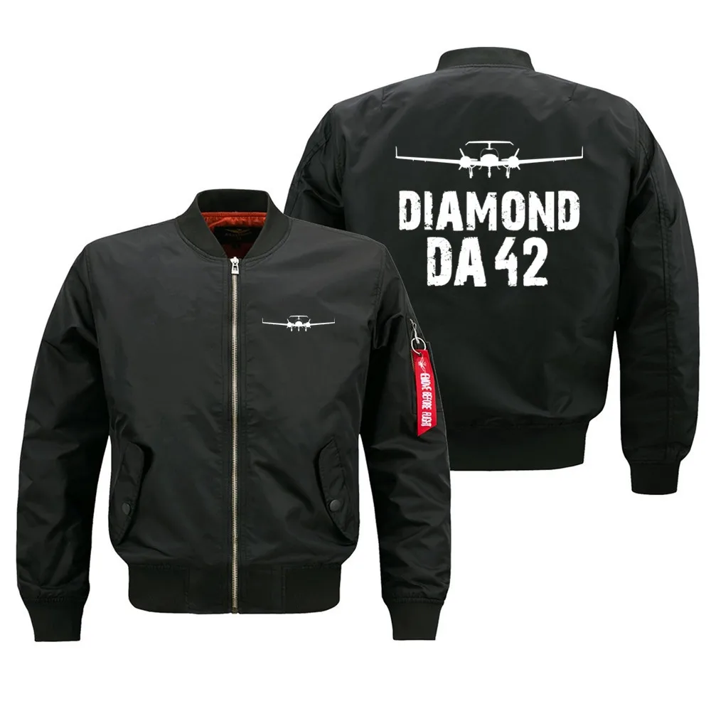 

Diamond DA42 Pilots Military Flight Aviation Men Ma1 Bomber Jacket Outdoor Windproof Man Baseball Coats