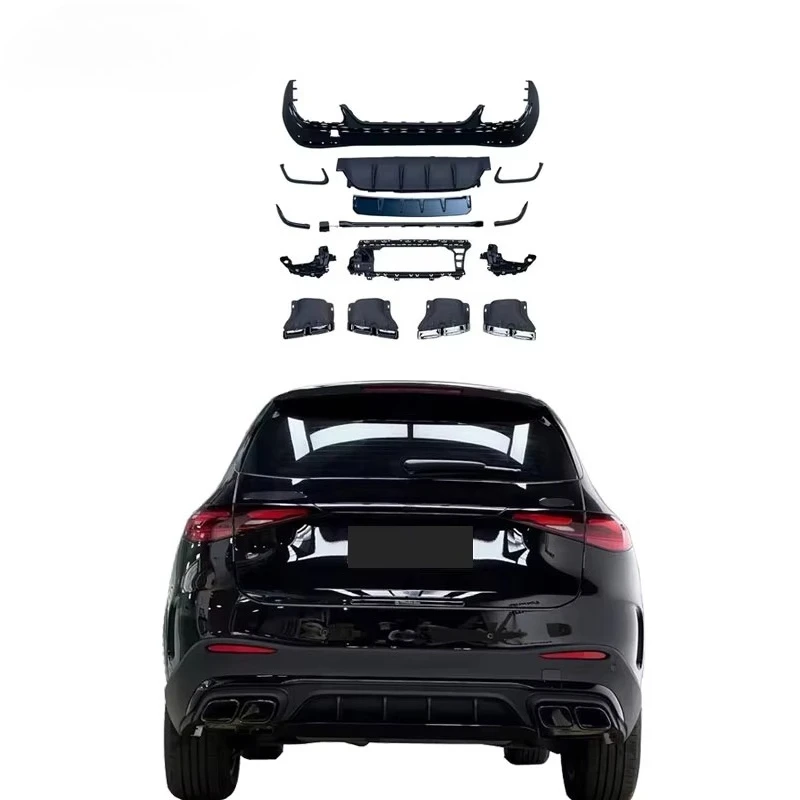 

GLC-CLASS X254 GLC63 Style PP Material Rear Diffuser for 2024+ GLC Upgrade GLC63 Diffuser