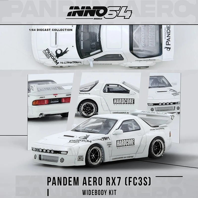 

INNO в наличии 1:64 MAZDA RX7 FC3S PANDEM AERO широкофюмерный комплект литья под давлением диорама модель автомобиля коллекция миниатюрные игрушки