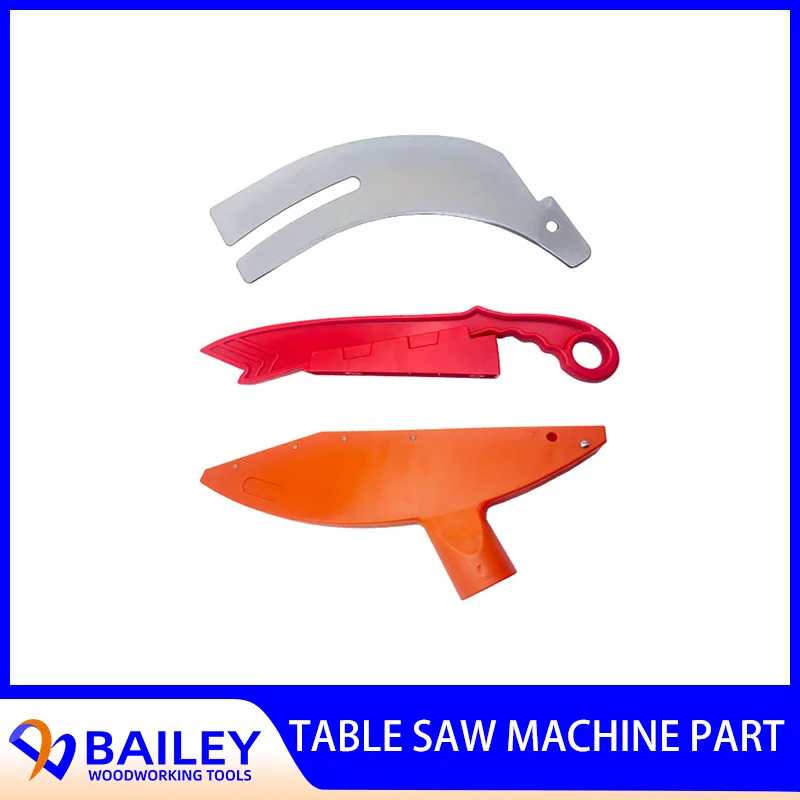 BAILEY 1 Set Riving Knife Dust Cover and Pusher Cutter for Sliding Table Saw Machine Woodworking Tool Accessories