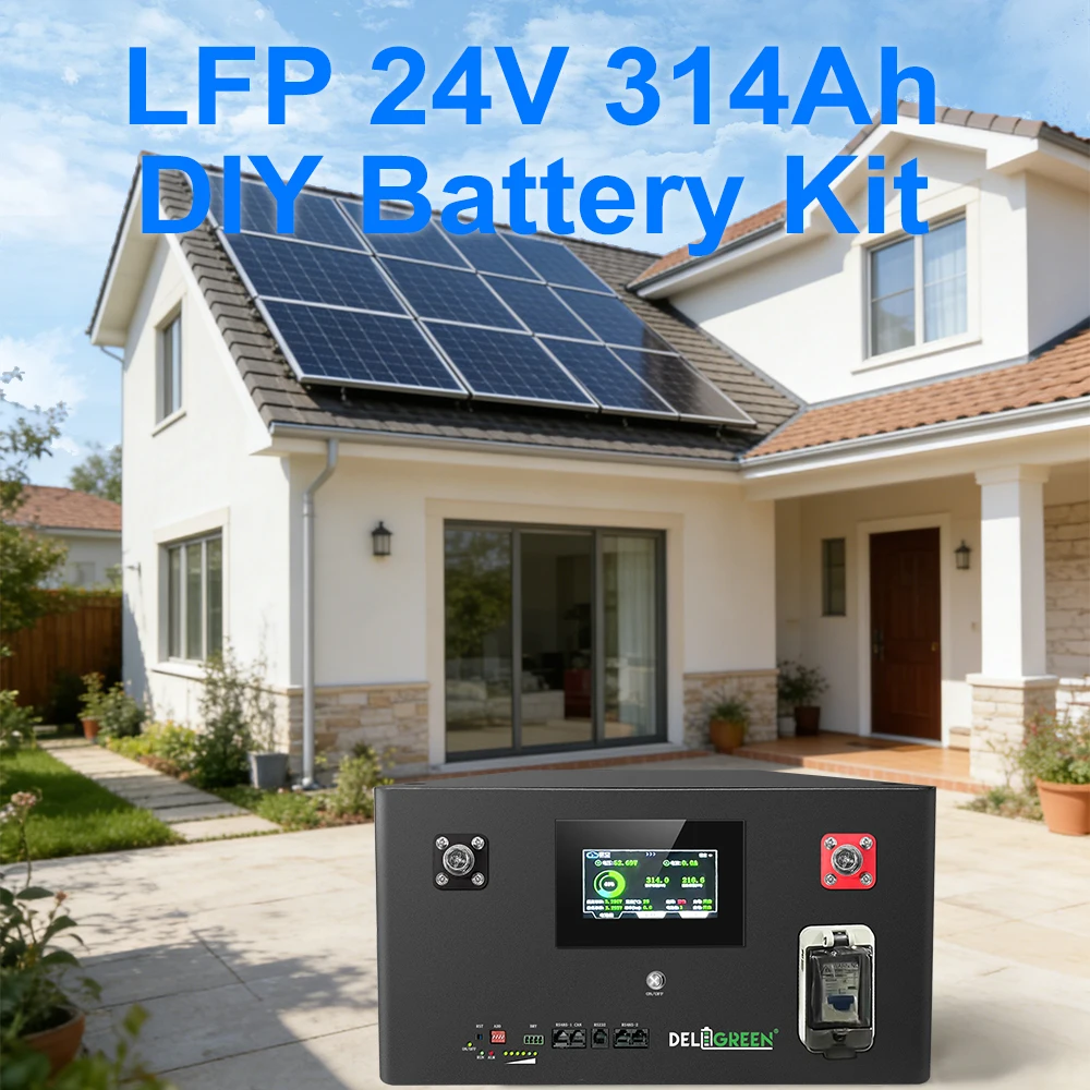 Caja de Batería LiFePO4 de 24V DIY con BMS Inteligente JK 16S 200A 51.2V, Kits DIY con Balanceador Activo de 2A, Sistema de Almacenamiento de Energía Doméstico