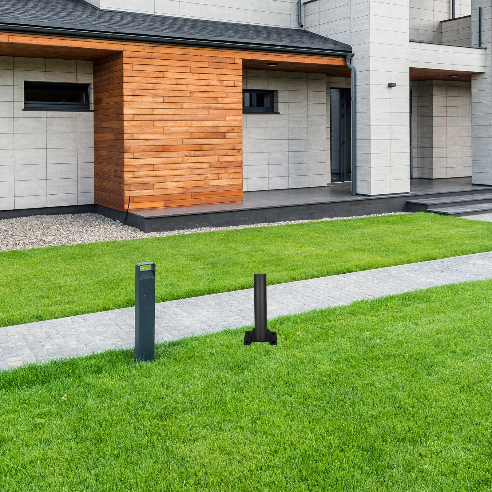 

Кронштейн для уличного фонаря на солнечной батарее, стальной удлинитель, крепление на уличный столб для светодиодного уличного фонаря, светильник для уличного фонаря