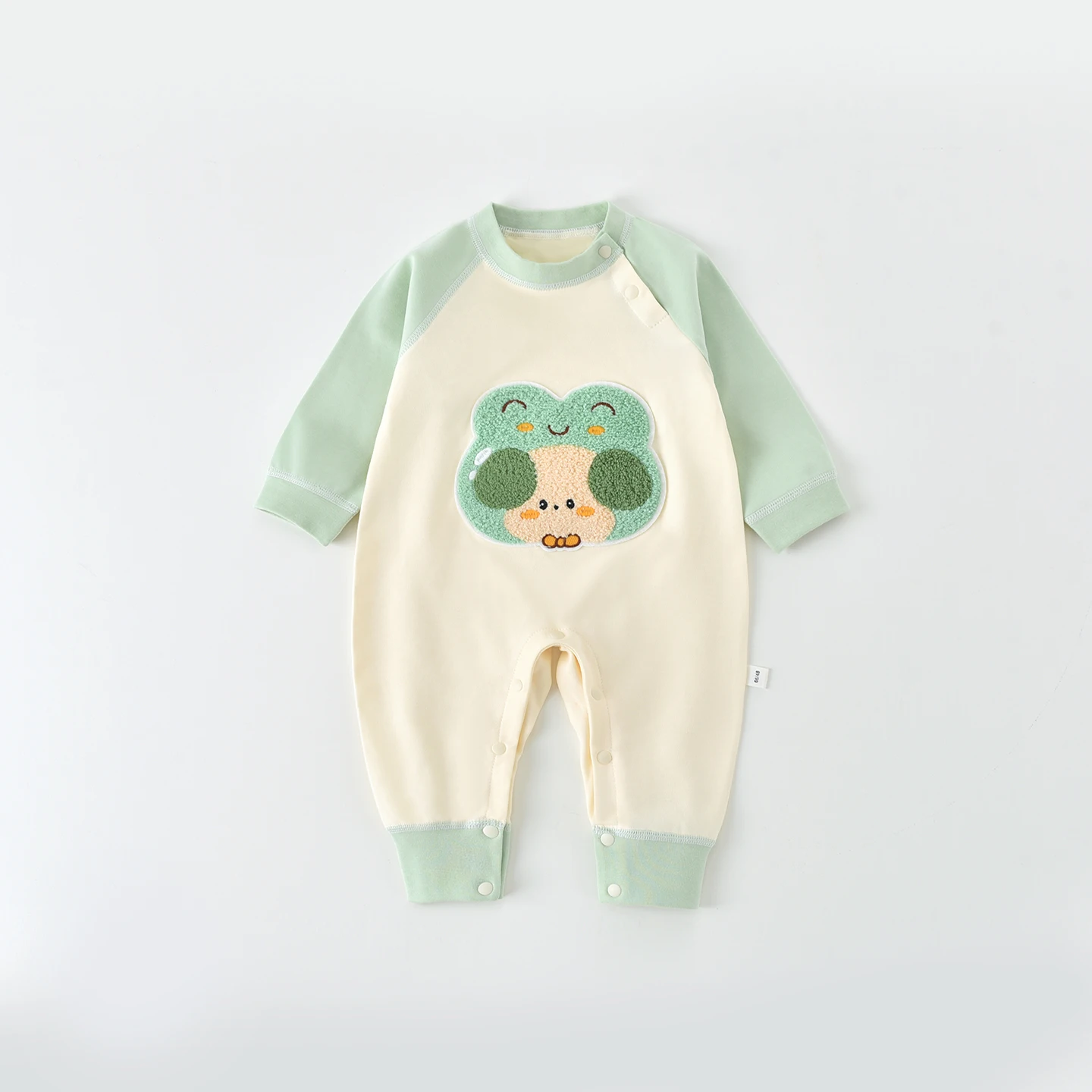 

Unisex Baby Onesie Cotton for Four Seasons Outwear Boys Girls Cute Cartoon Embroidered Pattern Jumpsuit Long-Sleeved